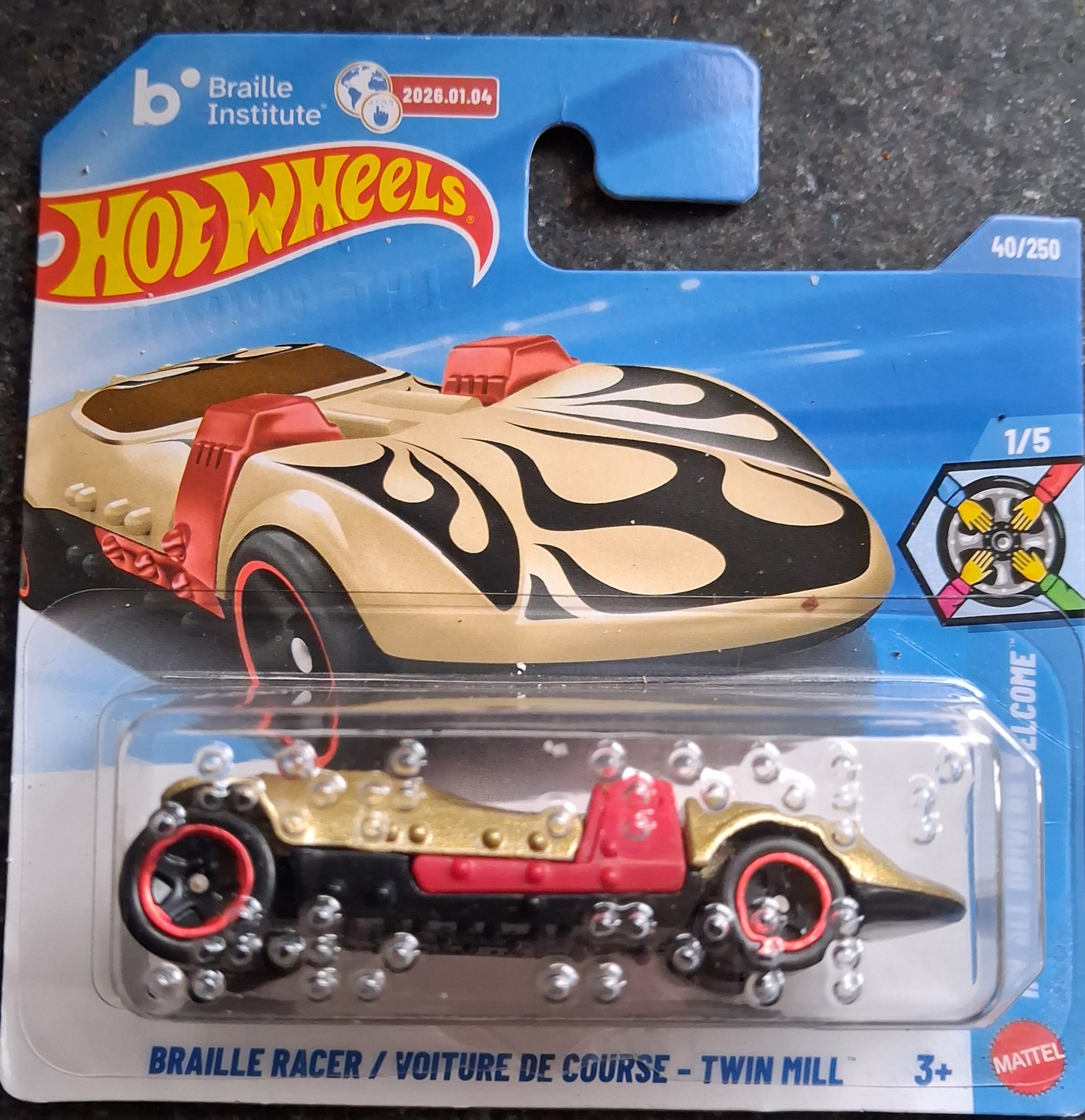 Hot Wheels Braille Racer Twin Mill