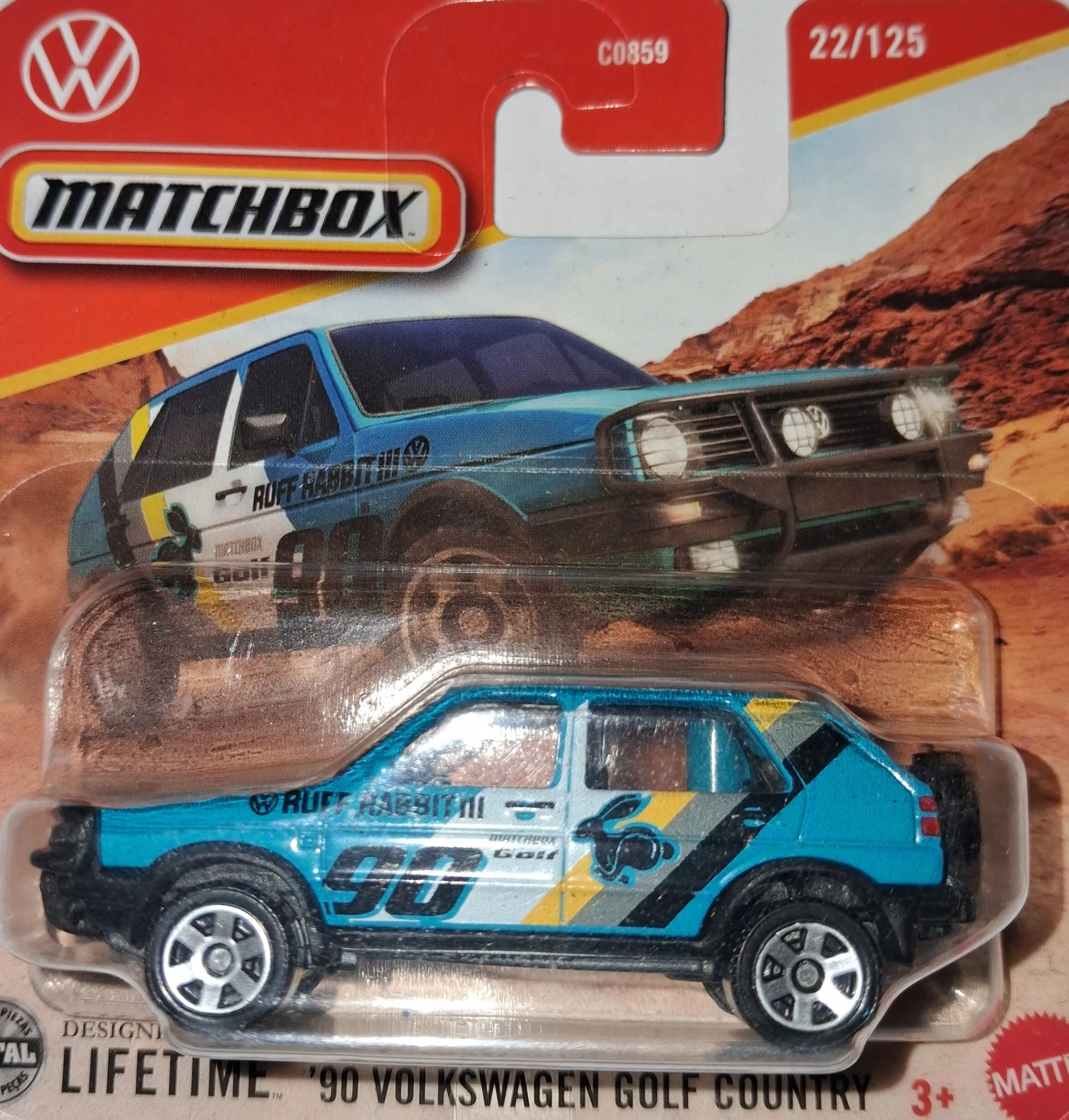 Matchbox MBX Explorers: Segment Guide 1 Matchbox Volkswagen Golf Country 4x4 diecast from the Explorers style segment