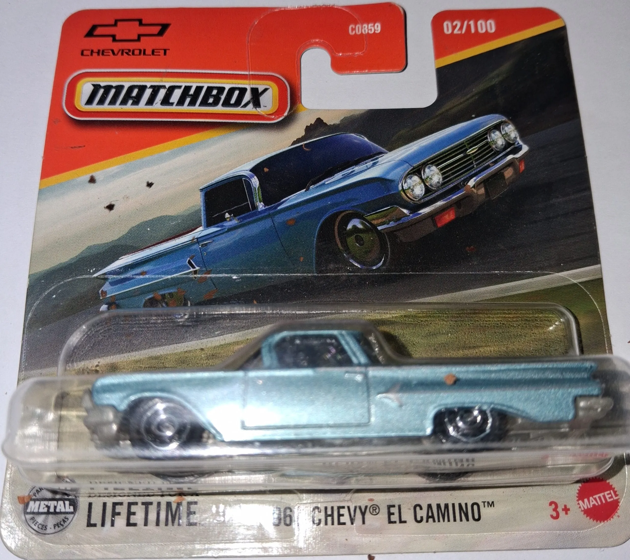 Matchbox 1960 Chevy El Camino — Light Blue (2025) 1 113 Matchbox Chevy El Camino