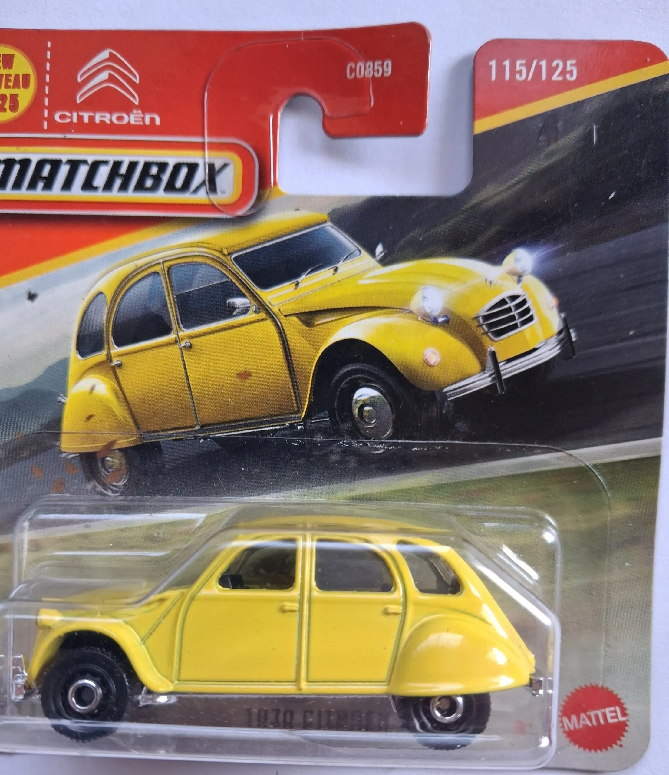 Matchbox 1970 Citroën 2CV — Yellow (2026) 4 Matchbox Citroen 2cv