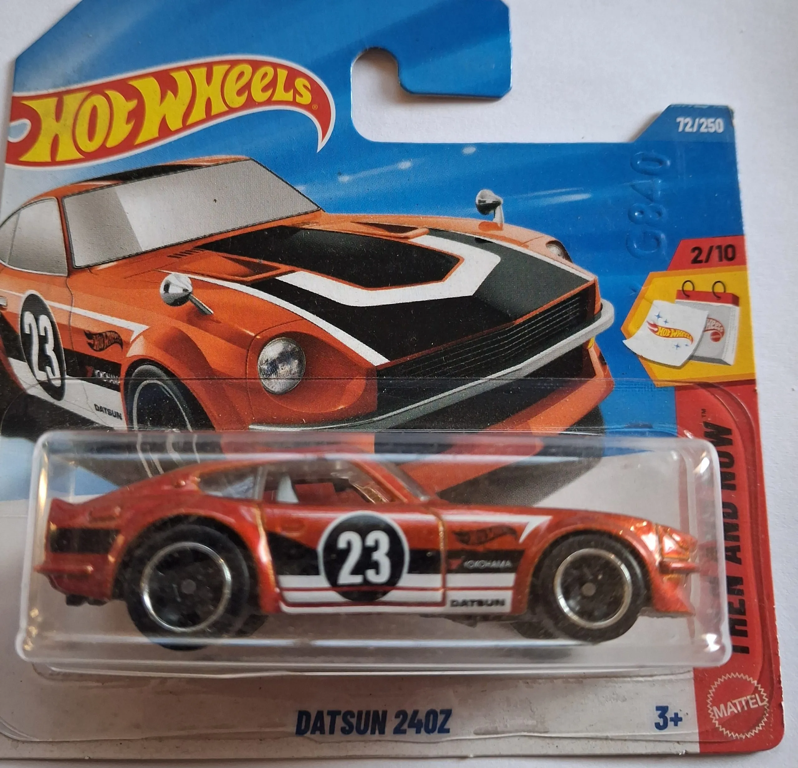 Hot Wheels Datsun 240Z — Dark Orange Metallic Then and Now 1 135 Hot Wheels Datsun 240Z