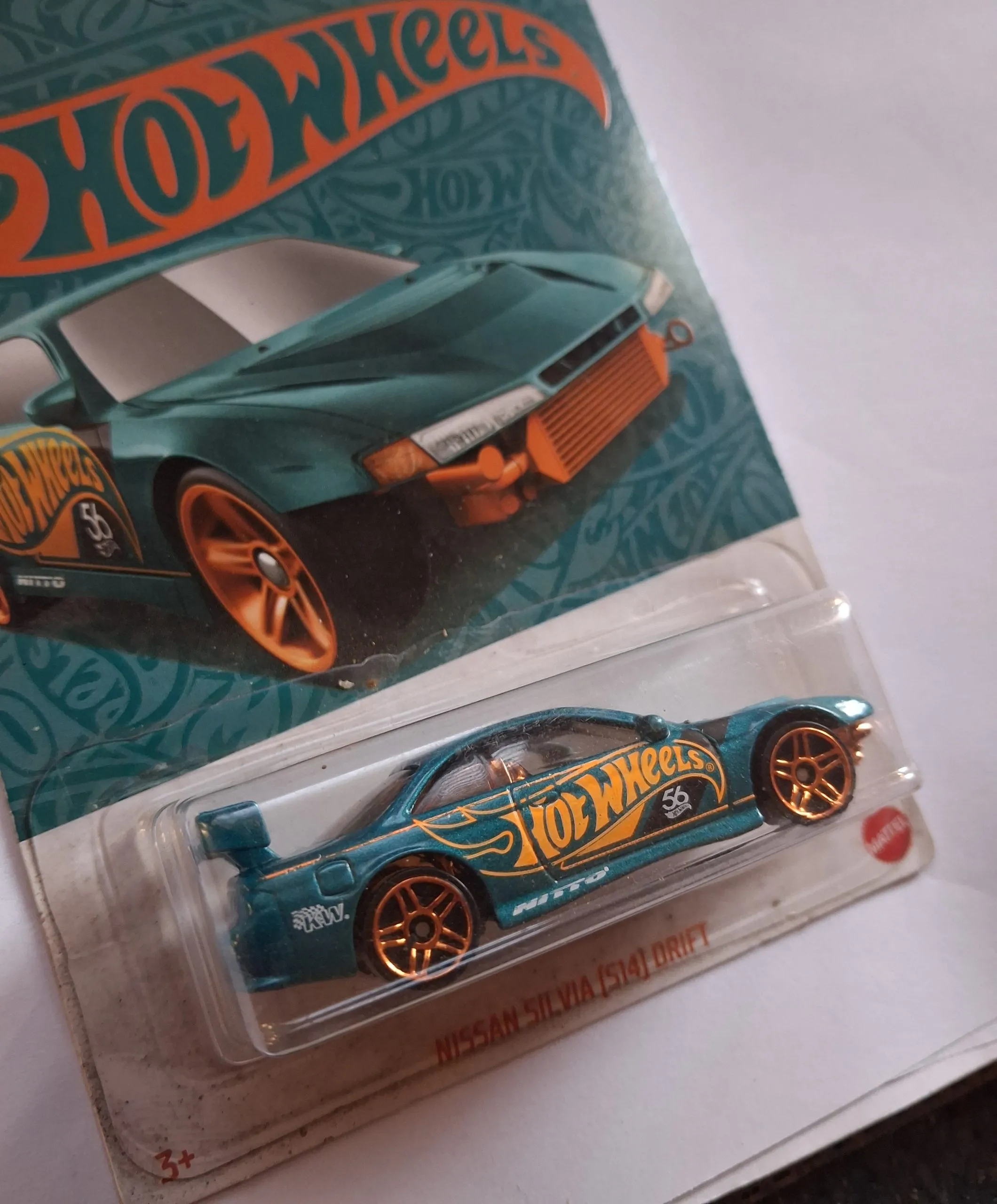 Hot Wheels Nissan Silvia (S14) Drift — Teal Pearl & Chrome 2/5 2 Hot Wheels Nissan Silvia S14 Drift