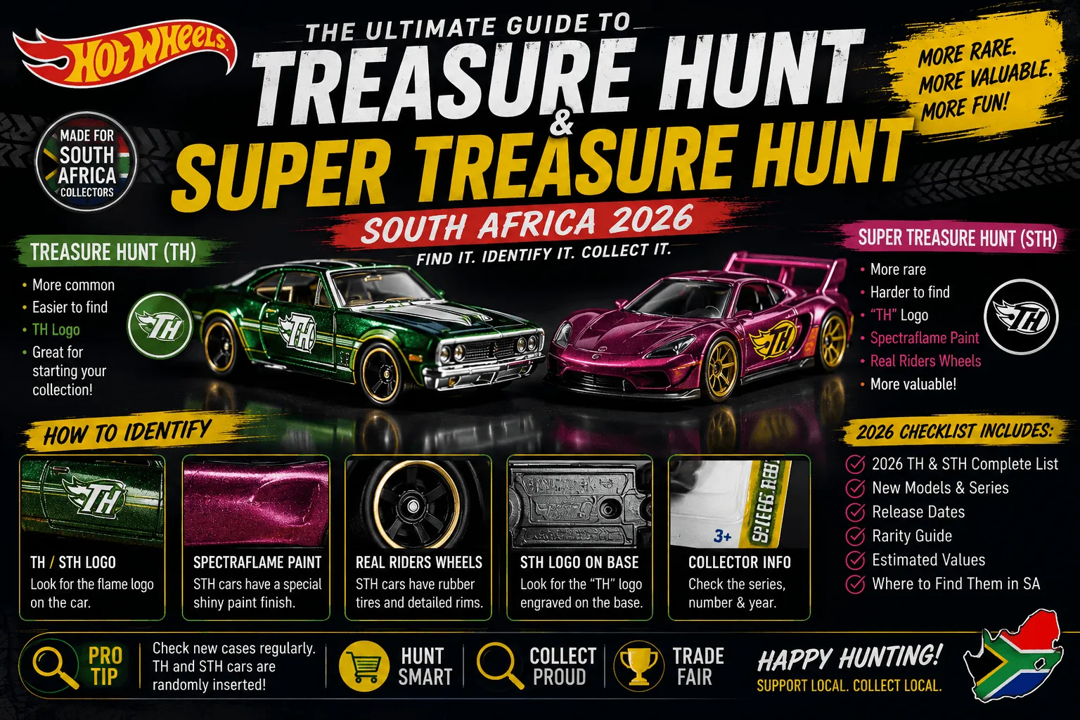 Hot Wheels, Matchbox & Die Cast Cars South Africa 10 Hot Wheels Treasure Hunt and Super Treasure Hunt models South Africa