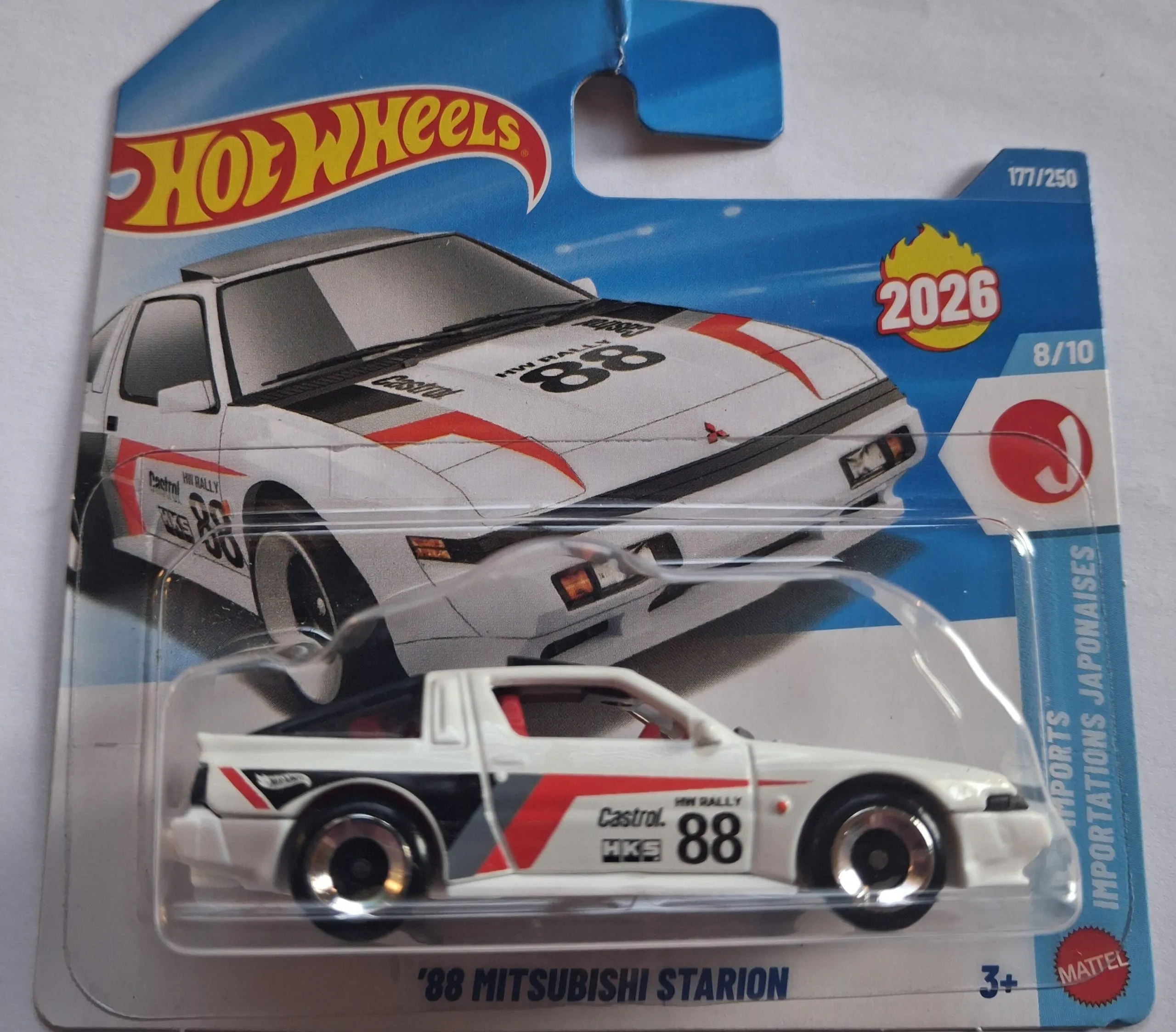 Hot Wheels '88 Mitsubishi Starion — White HW J-Imports 8/10 1 138 Hot Wheels 88 Mitsubishi Starion