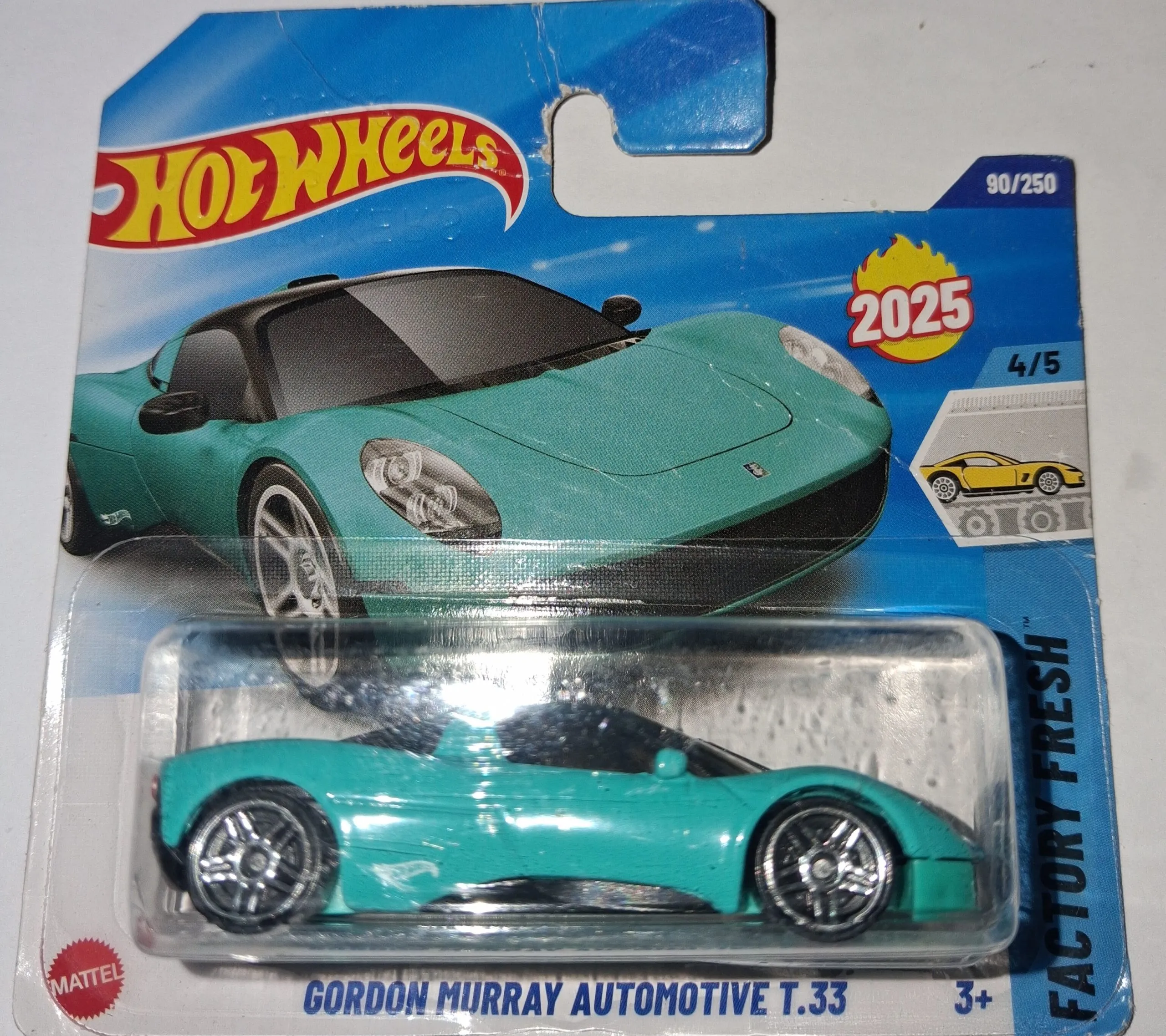 Hot Wheels Gordon Murray Automotive T.33 – Factory Fresh 4/5 | Teal 90/250 | 1:64 Die-Cast 1 144 Hot Wheels Gordon Murray Automotive T33