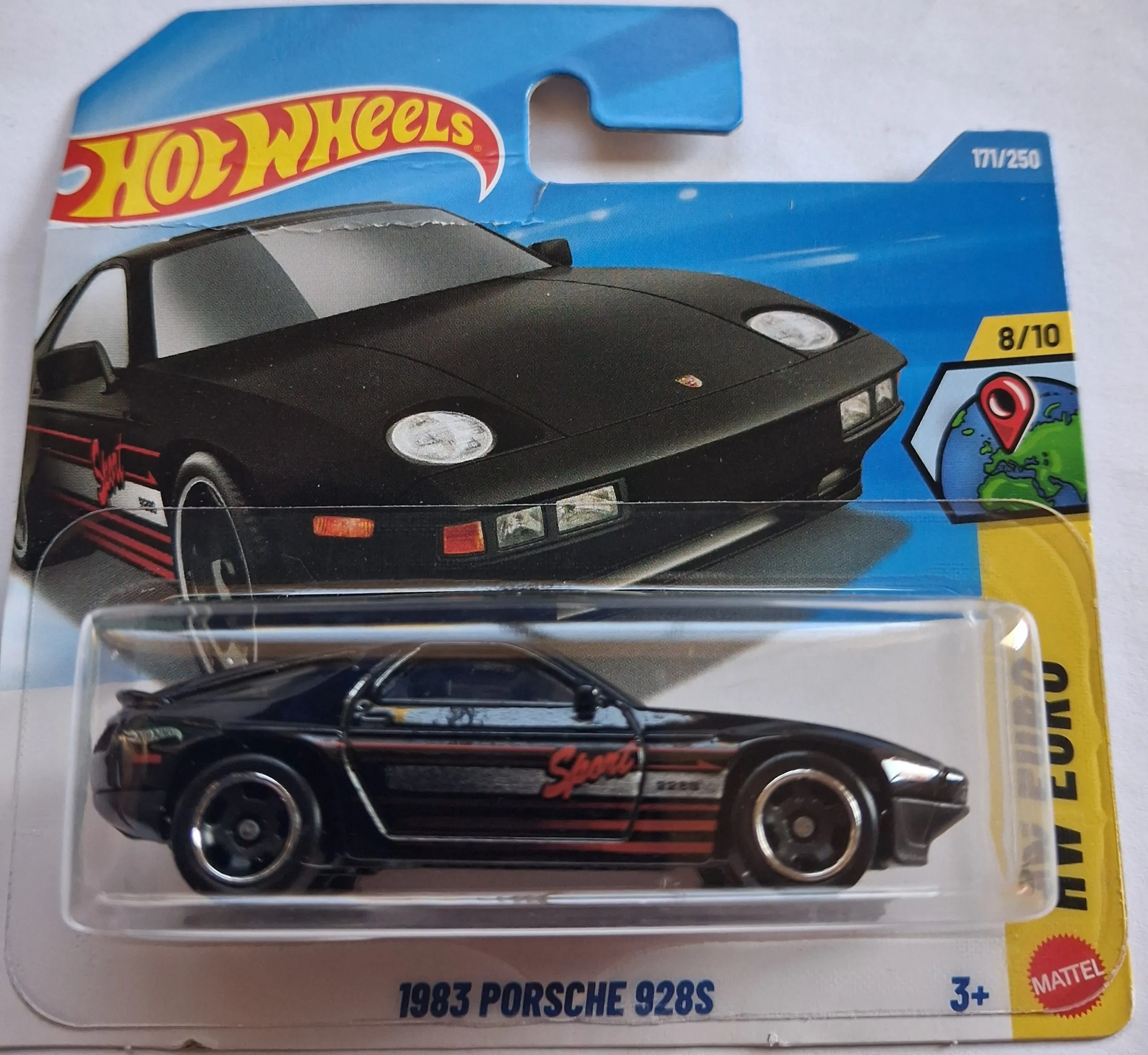 Hot Wheels 1983 Porsche 928S – HW Turbo 8/10 | Black Sport 171/250 | 1:64 Die-Cast 1 151 Hot Wheels Porsche 928s