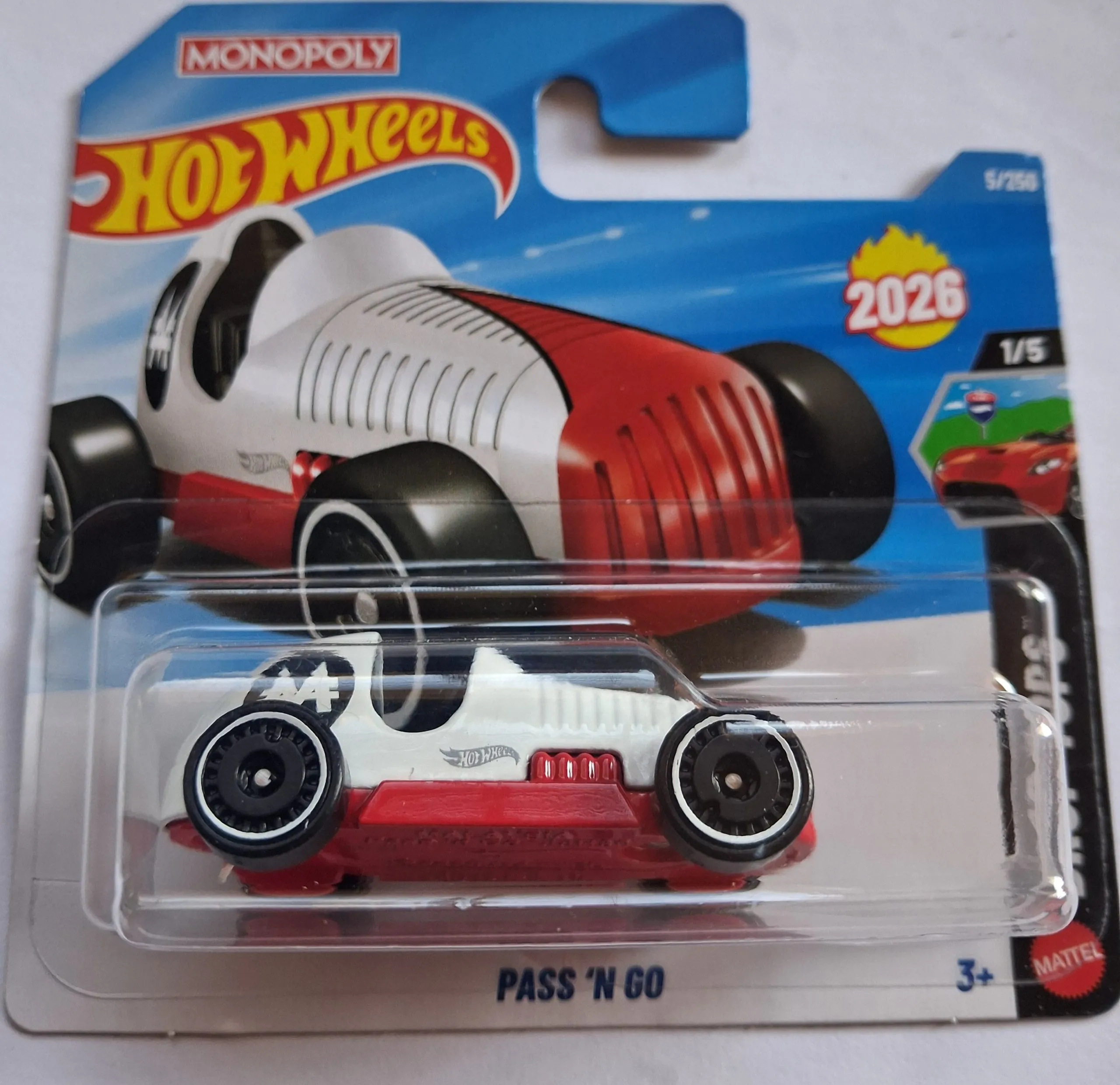 Hot Wheels Pass 'N Go – Monopoly 90th Anniversary Drop Tops 1/5 | ZAMAC 5/250 | 1:64 Die-Cast 1 155 Hot Wheels Pass N Go