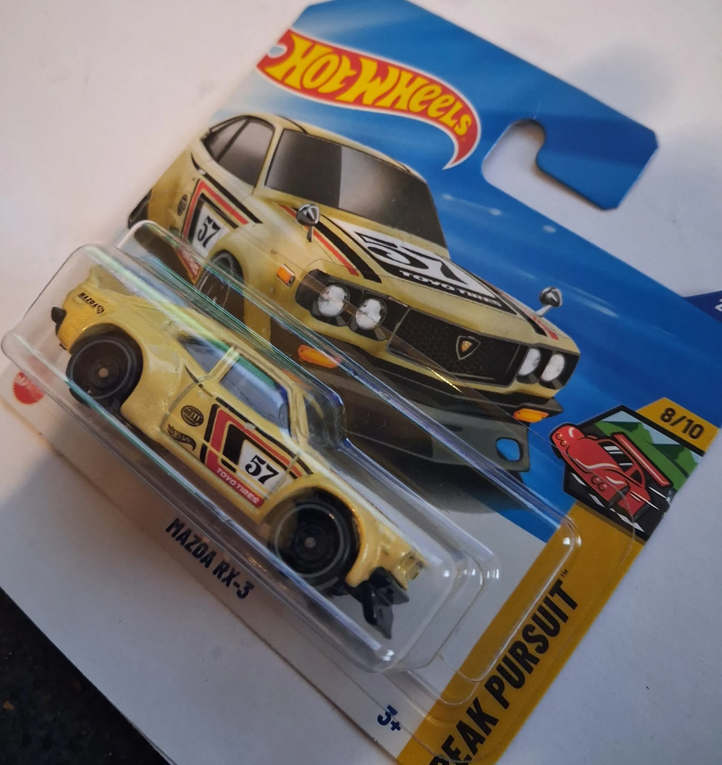 Hot Wheels Mazda RX-3 – Japan Historics #243/250 – Tan Diecast 1:64 Scale 3 Hot Wheels Mazda RX 3