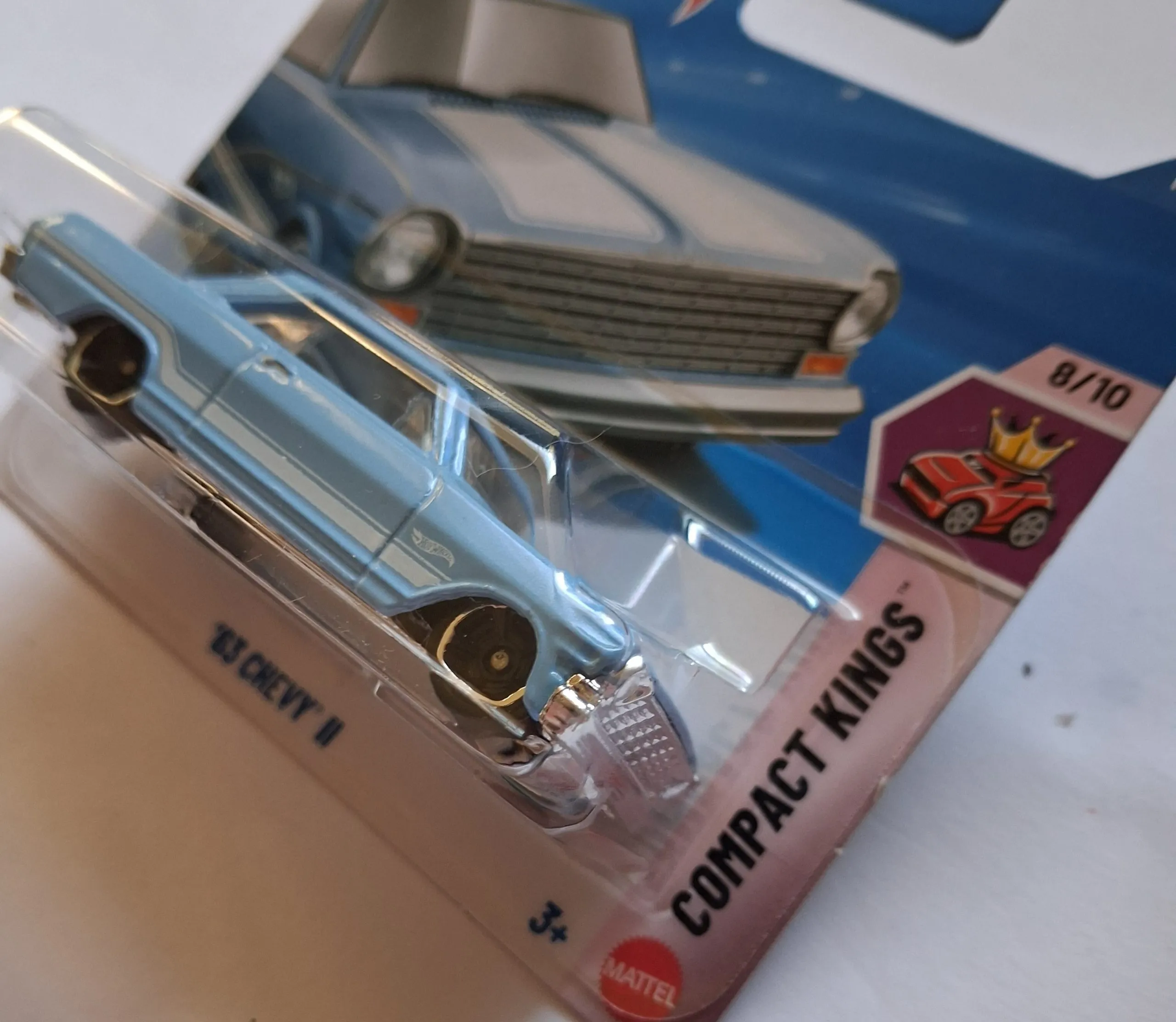 Hot Wheels '63 Chevy II – Compact Kings 183/250 (Light Blue) 3 224 Hot Wheels 63 Chevy 11