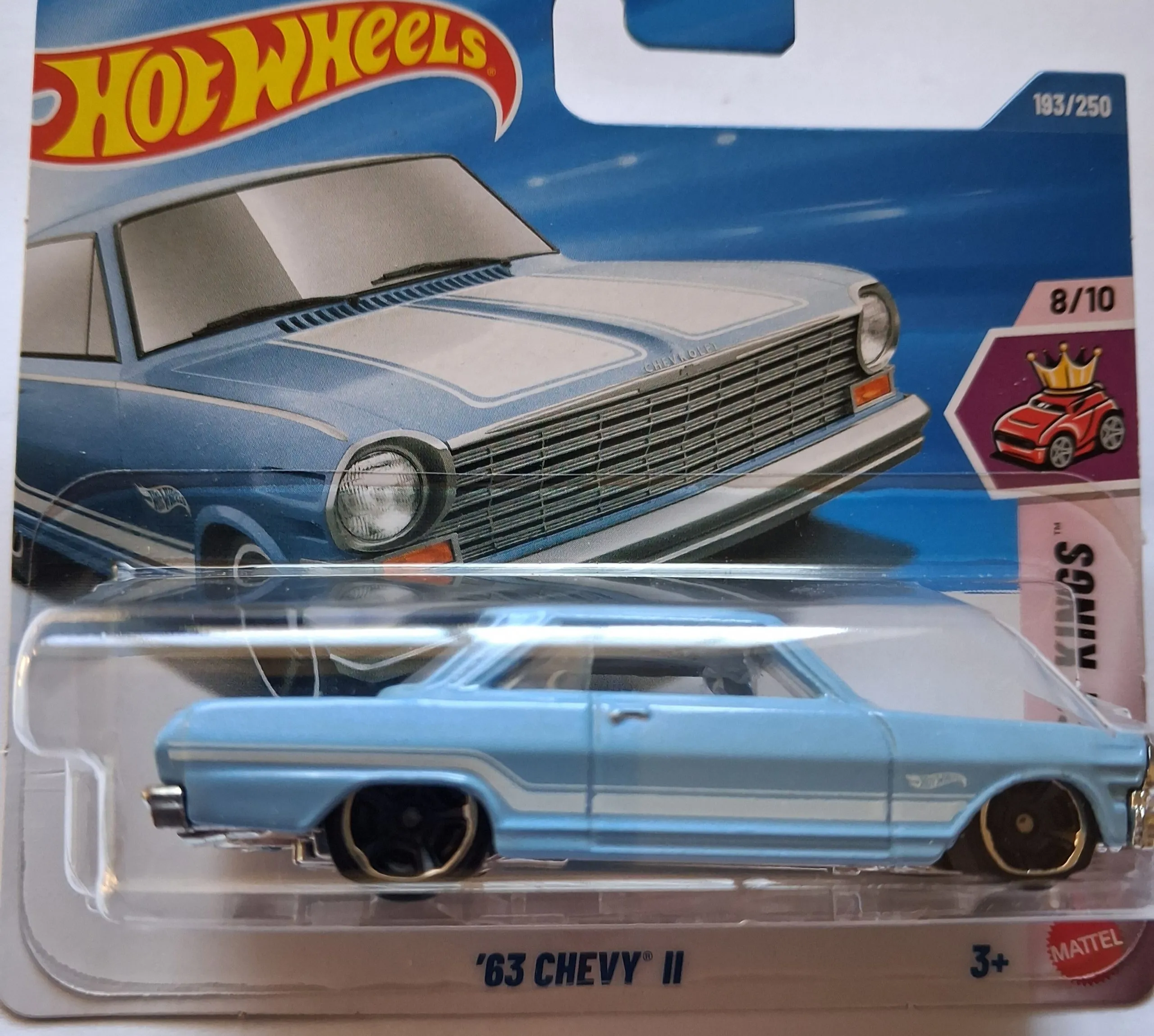 Hot Wheels '63 Chevy II – Compact Kings 183/250 (Light Blue) 1 Hot Wheels 63 Chevy 11