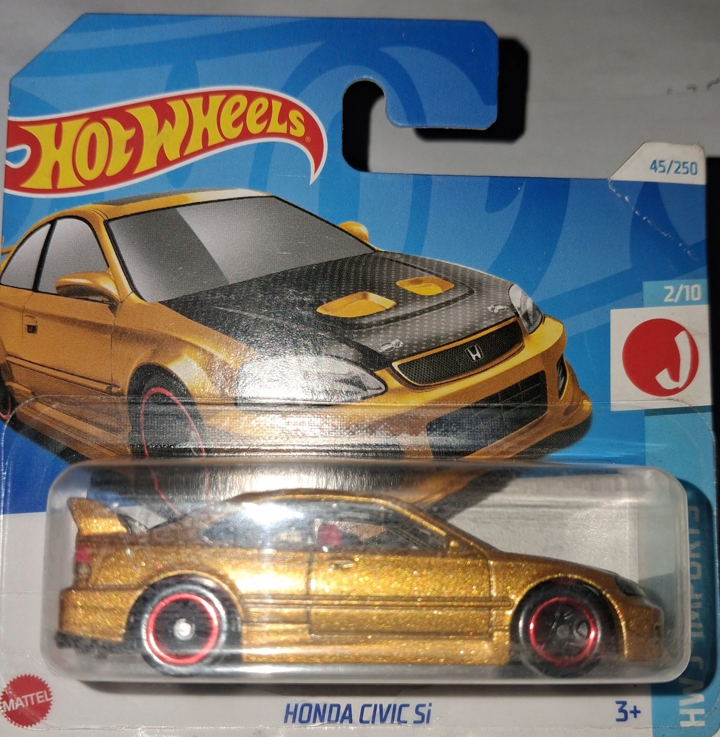 Hot Wheels Honda Civic Si 2025 – Gold, No. 45/250 1 240 Hot Wheels Honda Civic Si