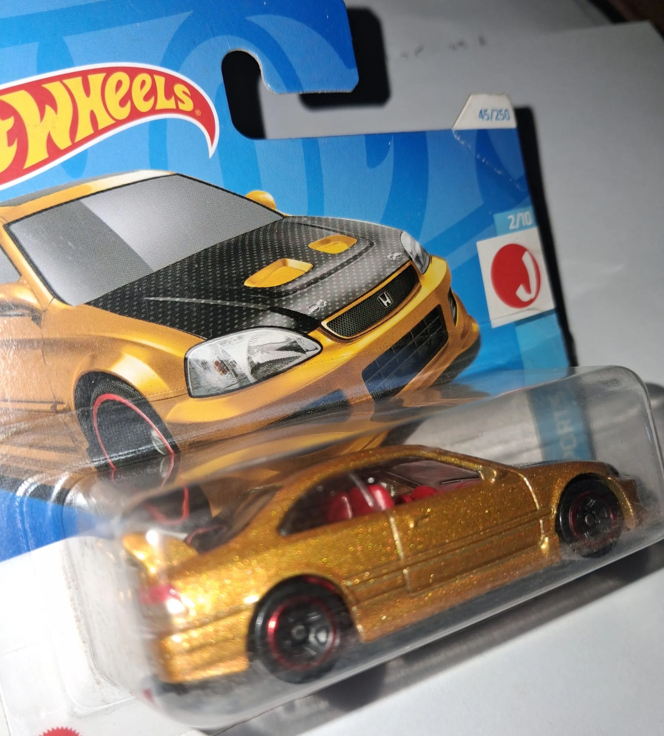Hot Wheels Honda Civic Si 2025 – Gold, No. 45/250 3 240b Hot Wheels Honda Civic Si