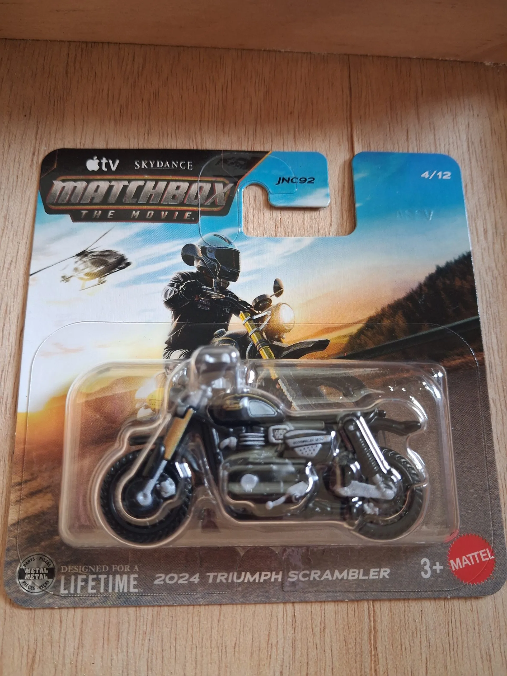 Matchbox 2024 Triumph Scrambler 1 Matchbox 2024 Triumph Scrambler diecast model