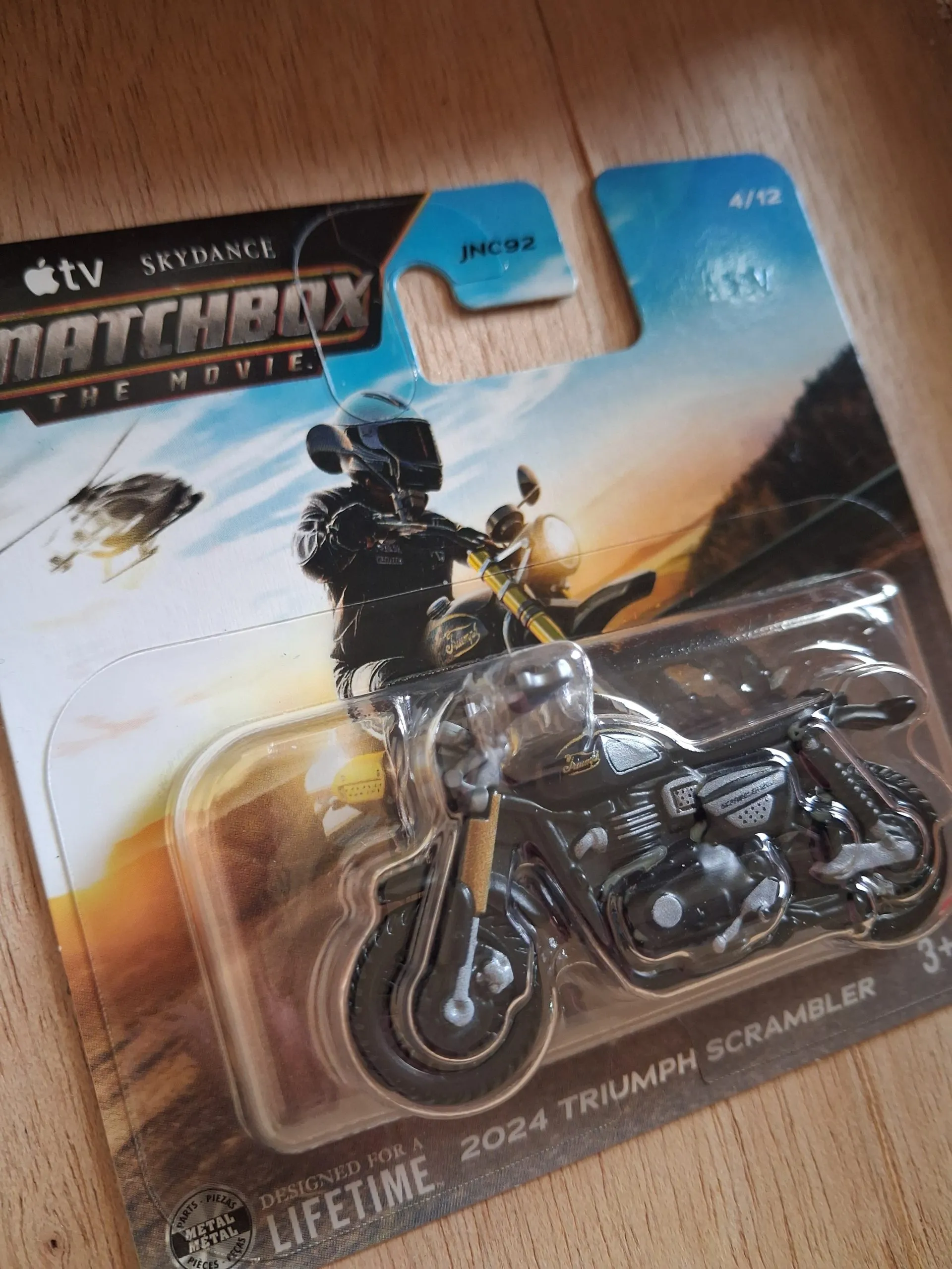 Matchbox 2024 Triumph Scrambler 3 Matchbox 2024 Triumph Scrambler diecast model