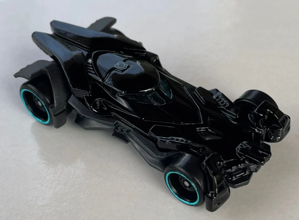 Hot Wheels Mainline 2024: Complete 250-Car List with Photos 1 Hot Wheels 2024 mainline Batmobile (Batman v Superman) collector number 002
